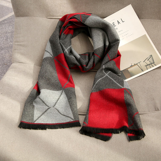 Cozy Square Frame Scarf – Stylish & Warm Winter Essential