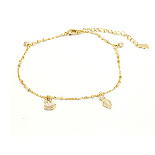 Gemstone Brilliance Anklet