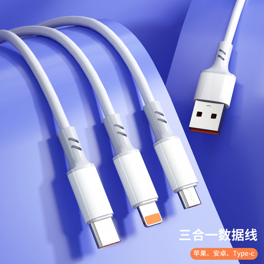 3-in-1 Multi-Purpose Data Cable – Universal Charging & Data Solution