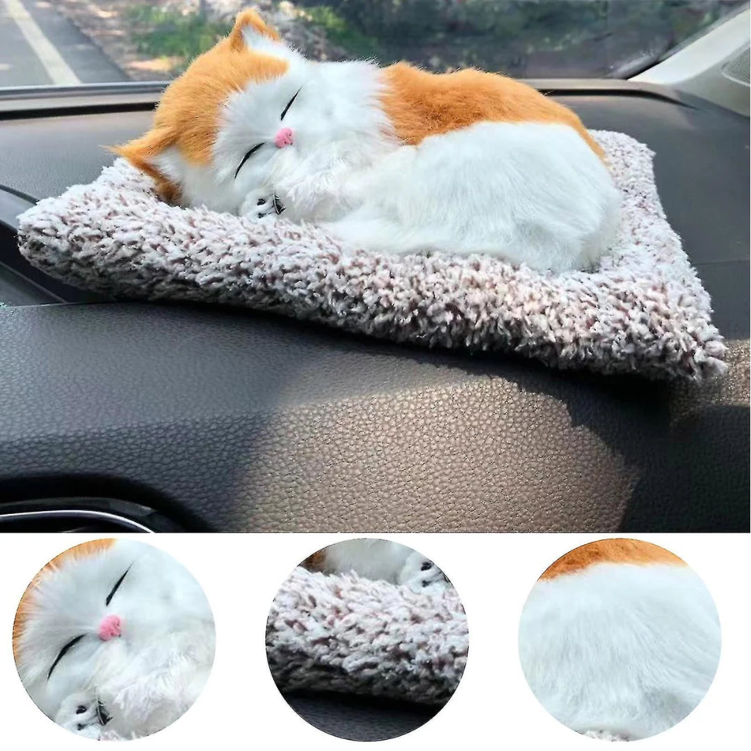 Cute Cat sleeping on a mat