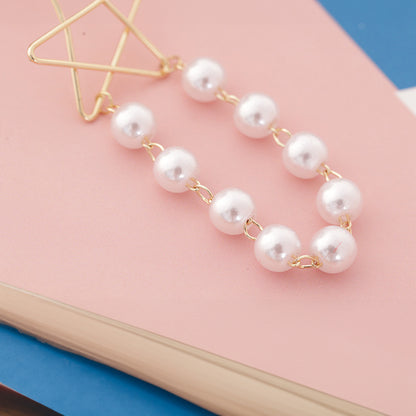 Starry Cascade Pearl Drop Earrings – Elegant & Timeless Jewelry