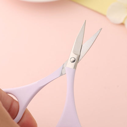 Precision Beauty Scissors – Curved Elbow Design for Facial & Eyebrow Grooming