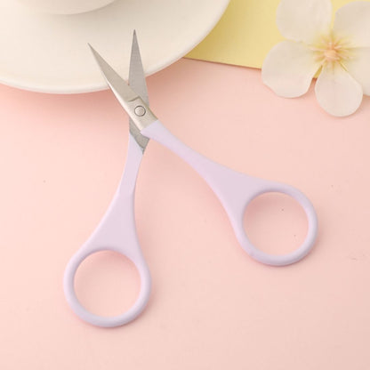 Precision Beauty Scissors – Curved Elbow Design for Facial & Eyebrow Grooming