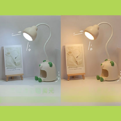 Cute Bear Eye protection table lamp with holder