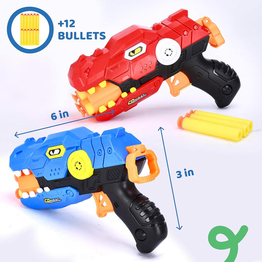 Dino Nerf Gun with 6 shooting Bullet