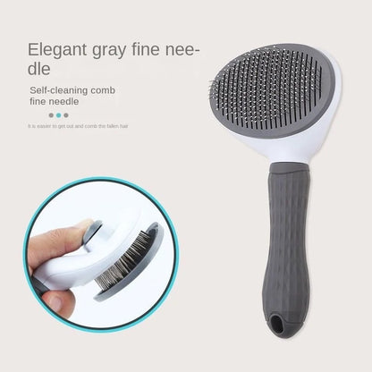 New Pet Comb Stainless Steel Needle Comb Dog And Cat Hair Removal Floating Hair Cleaning Beauty Skin Care Pet Dog Cleaning Brush