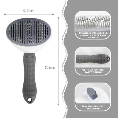 New Pet Comb Stainless Steel Needle Comb Dog And Cat Hair Removal Floating Hair Cleaning Beauty Skin Care Pet Dog Cleaning Brush