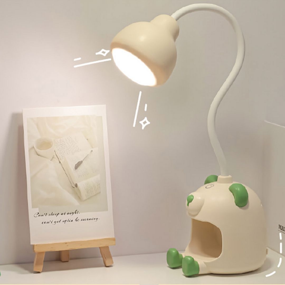 Cute Bear Eye protection table lamp with holder