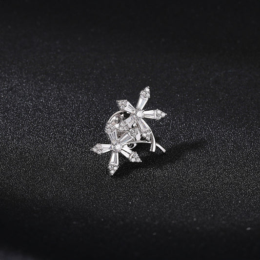 Elegant Rhinestone Brooch Pin for Women