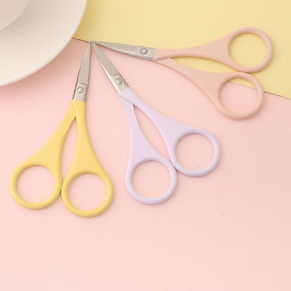 Precision Beauty Scissors – Curved Elbow Design for Facial & Eyebrow Grooming