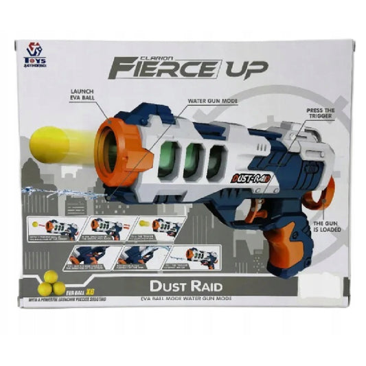 Dust raid 2 in 1 Gun soft ball mode and blast water mode