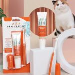 Dog Cat Toothbrush Toothpaste Kit Pet Cleaning Tooth Oral Cleaner Kitten Puppy Gel Toothpaste Set Pet Grooming Supplies